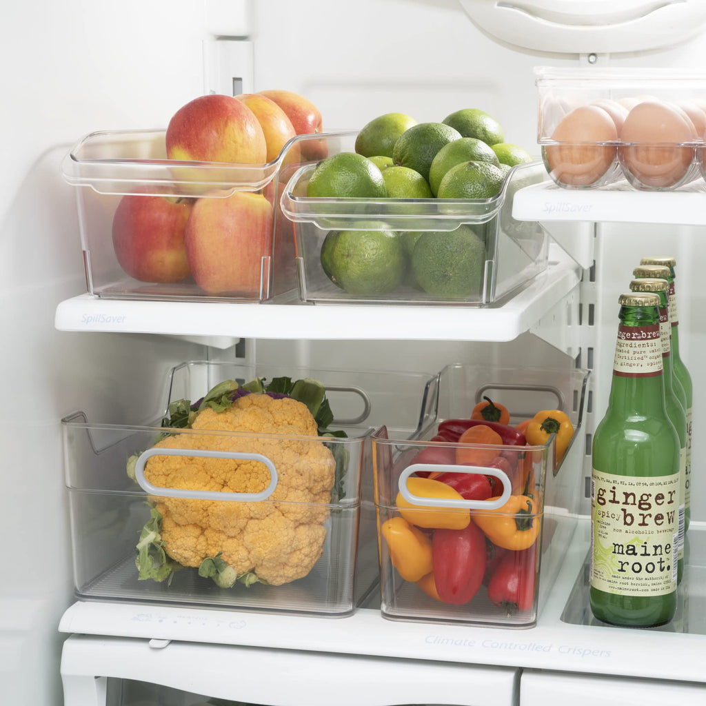 Oggi Fridge / Pantry Bin w/ Fingergrip Handle (12" x 5.75" x 3.5")