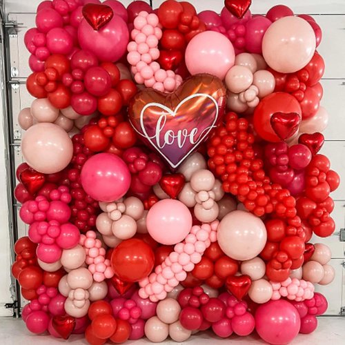 Awenztech Red Balloons - 12 Inch Latex Balloons | 50 Pack for Baby Showers, Weddings & Parties