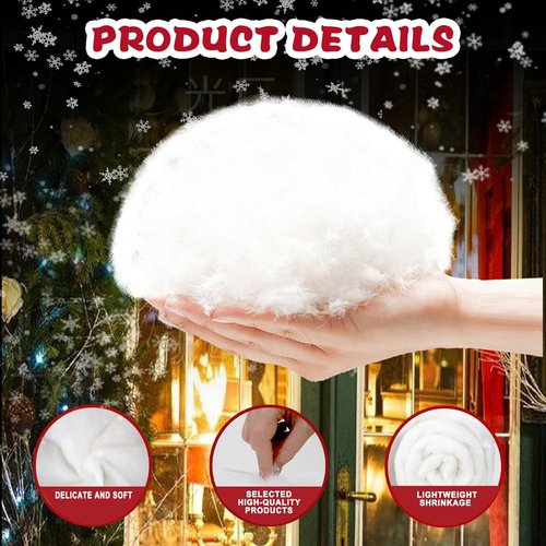 Fake Snow Blanket by [Brand Name] - Soft Fluffy 3 X 8 Ft Artificial Snow for Christmas Decor