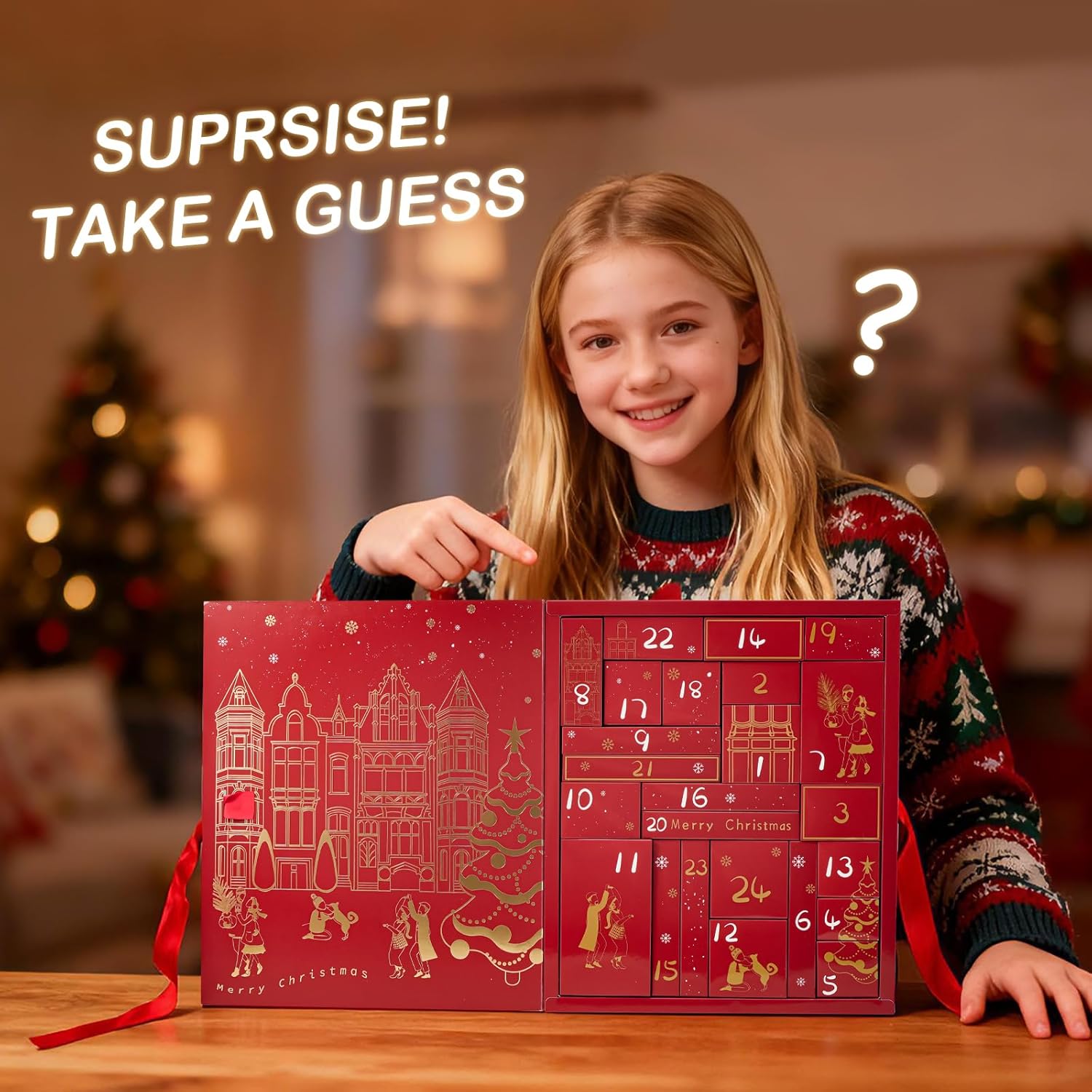 Makeup Advent Calendar 2025 - 24 Days of Full Makeup Kit Gifts for Women & Teen Girls