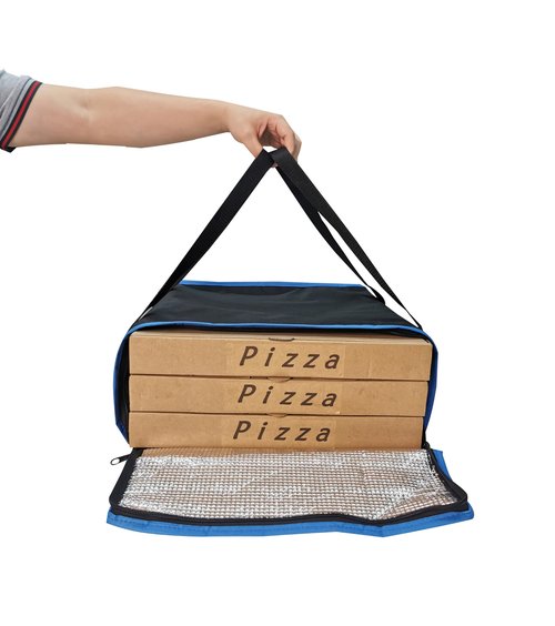ATYARD Pizza Delivery Bag, 18" x 18" x 7" Pizza Warmer Bags for Carry Hot, Insulated Food Delivery Bag, Insulated Grocery Bags, Holds up to 3 Fresh Pizzas.