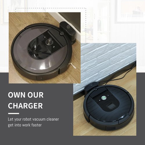 for Roomba Charger Dock, for Roomba Charging Base, Replacement Roomba Docking Station for Roomba e5 e6 i1 i3 i4 i6 i7 i8 500 600 700 800 900 Series -with North American Line Power Cord
