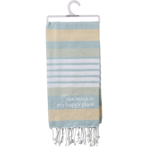 Primitives by Kathy Decorative Kitchen Towel - The Beach is My Happy Place