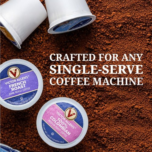 Victor Allen's Coffee Around The World Variety Pack (Brazil Primo, Kenya Supreme, Kona Blend, Papua New Guinea), 96 Count, Single Serve Coffee Pods for Keurig K-Cup Brewers