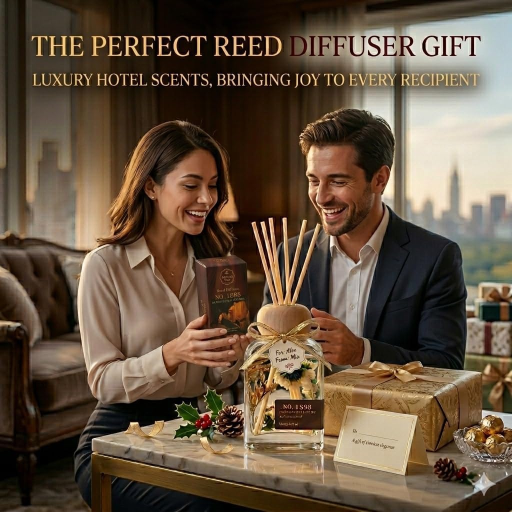 Ritz Carlton Luxury Reed Diffuser - No.1898 Hotel Collection | 100ml Long-Lasting Room Freshener Gift Set