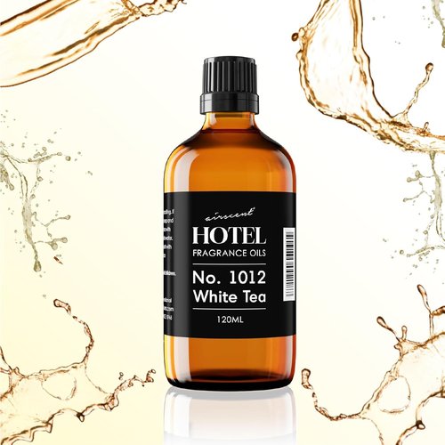 AirScent Hotel Diffuser Oil No. 1012 | Premium White Tea Scent for Ultrasonic Diffusers - 10 mL Glass Dropper Bottle