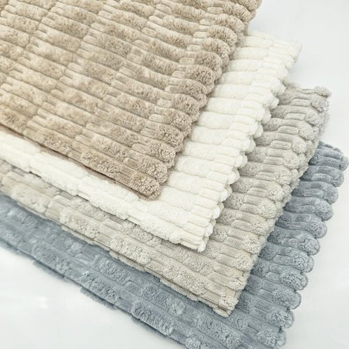 Hibate 4 Pack Neutral Corduroy Decorative Boho Couch Throw Pillow Covers 18x18 Inch for Sofa Living Room Bedroom Home Decor