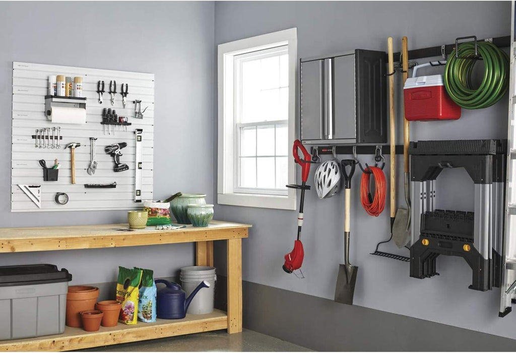 Rubbermaid Garage Hook Organizers - Universal Metallic FastTrack Design | 2 Pack for Efficient Storage