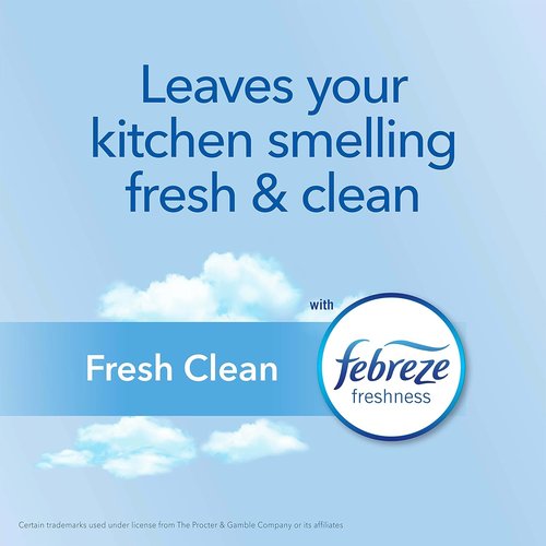 Glad ForceFlex MaxStrength Tall Kitchen Trash Bags - 13 Gallon, Fresh Clean Scent with Febreze, 34 Count