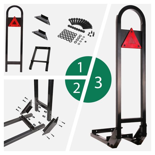 10L0L Universal Safety Golf Cart Rear Grab Bar and Trailer Hook with Receiver Fit for The Back Seat of Club Car EZGO and Other