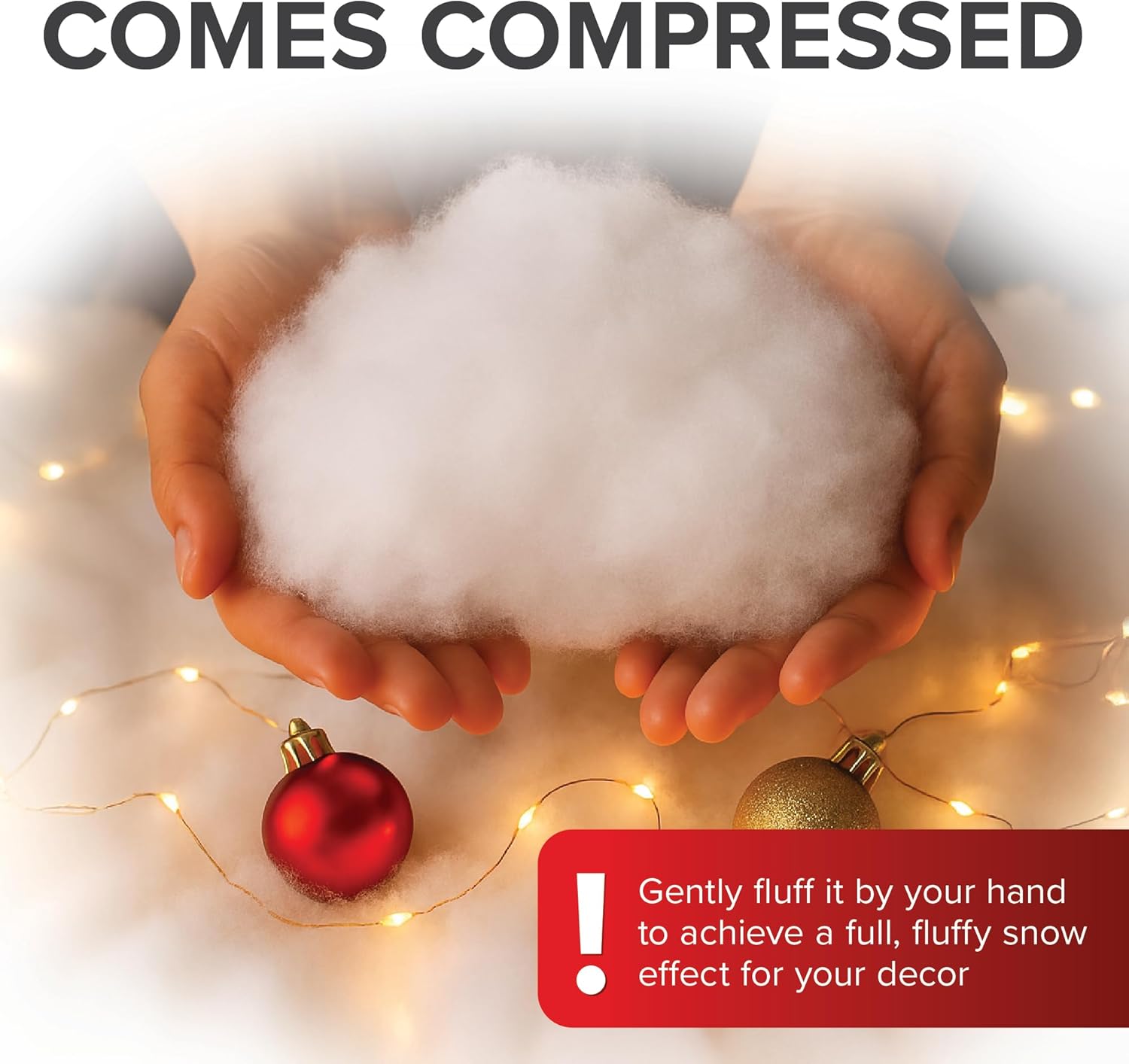 X-Protector Snow Blanket | 98.5"x31.5" Artificial Christmas Village Snow Sheet - Large White Faux Snow Mat