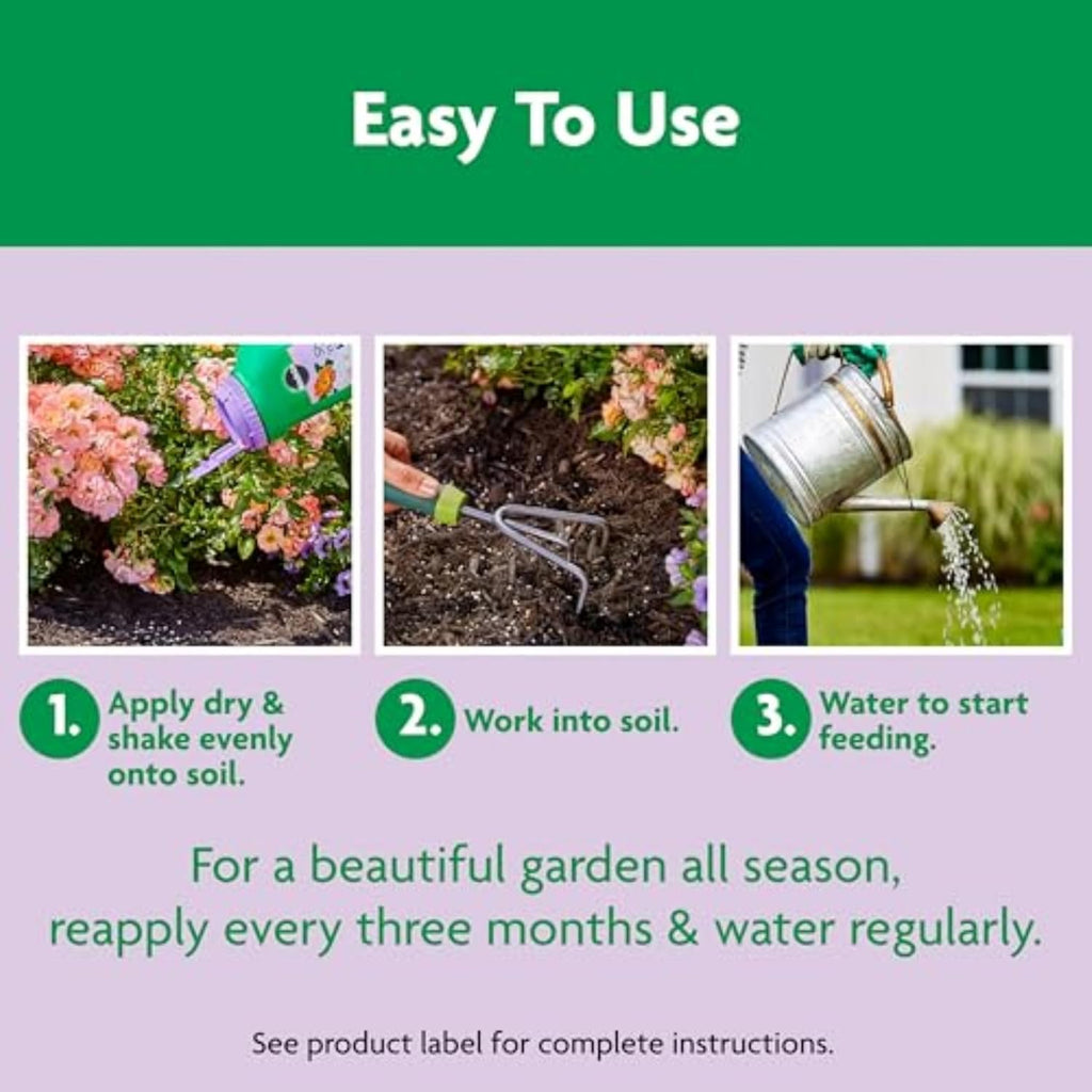 Miracle-Gro Shake 'n Feed Rose & Bloom Plant Food - Long-Lasting Granular Fertilizer for Flowers - 4.5 lbs