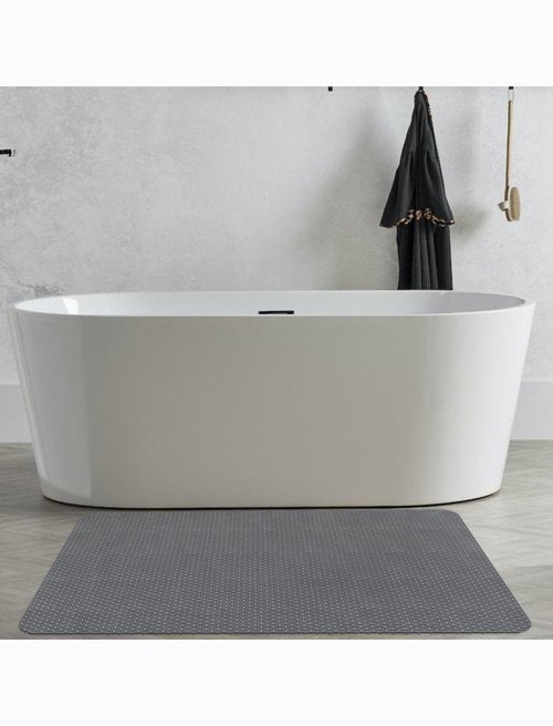 Large Anti Slip Shower Mat - Yonala 39.4" x 31.5" Non Slip Shower Mat for Inside Shower, Trimmable PVC Shower Floor Mat for Shower Stall, Bathroom, Tub, Quick Drying Matt