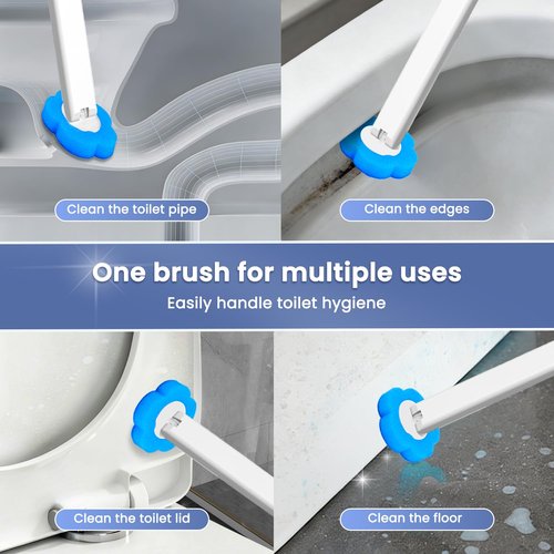 2026 Disposable Toilet Brush Cleaning System with Aromatherapy Refills (Ocean, Lemon, Lavender) – Includes Cleaning Stick, Storage Box, and Scented Refill Tabs