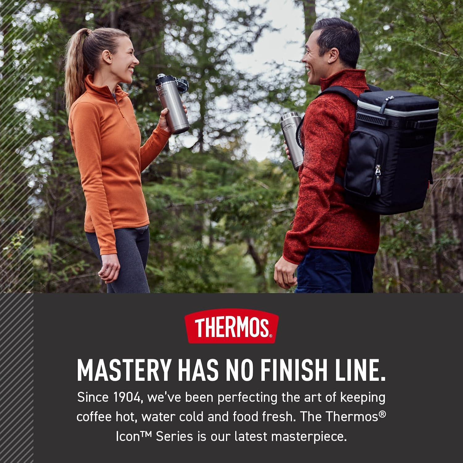 Thermos ICON Series - Insulated Travel Mug | Durable Stainless Steel | 16 oz | Black