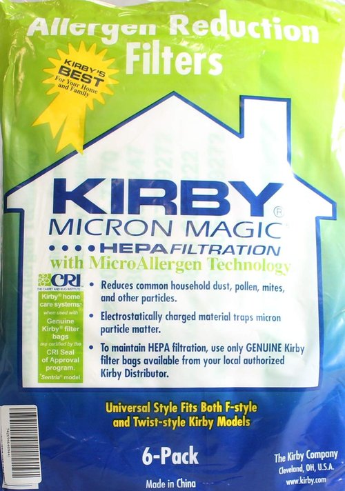 Kirby Generation 3, 4, 5, 6, Ultimate G and Sentria HEPA Bags 6 Pack