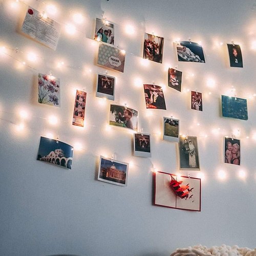 Fairy String Lights by 17Ft | 50 LED with Clear Clips - Ideal for Dorm, Bedroom & Wedding Decor