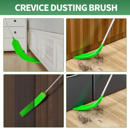 dusters for Cleaning extendable Long Handle，Webster Cobweb Duster with Extension Pole，Spider Web Remover Brush with Pole，Outdoor Web Cleaner Outside for use on Ceilings, cabinets, Walls, Light