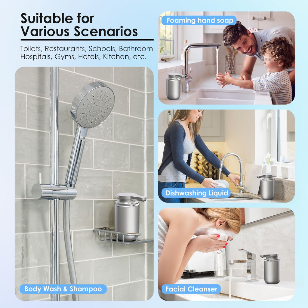 Automatic Soap Dispenser Touchless Foaming: Soap Dispenser Rechargeable for Bathroom