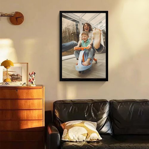 Canvas Prints - Custom Photo Wall Art | Digitally Printed Framed Canvas (16x24, Black Wood Frame)