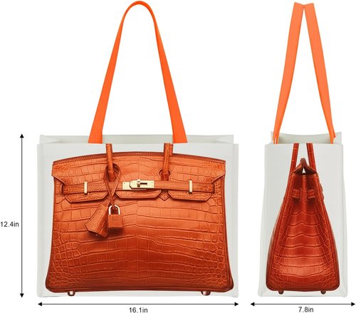 Chic Canvas Tote - Luxury-Inspired Print, Stylish Gift Bag for Women | Foldable Everyday Carryall