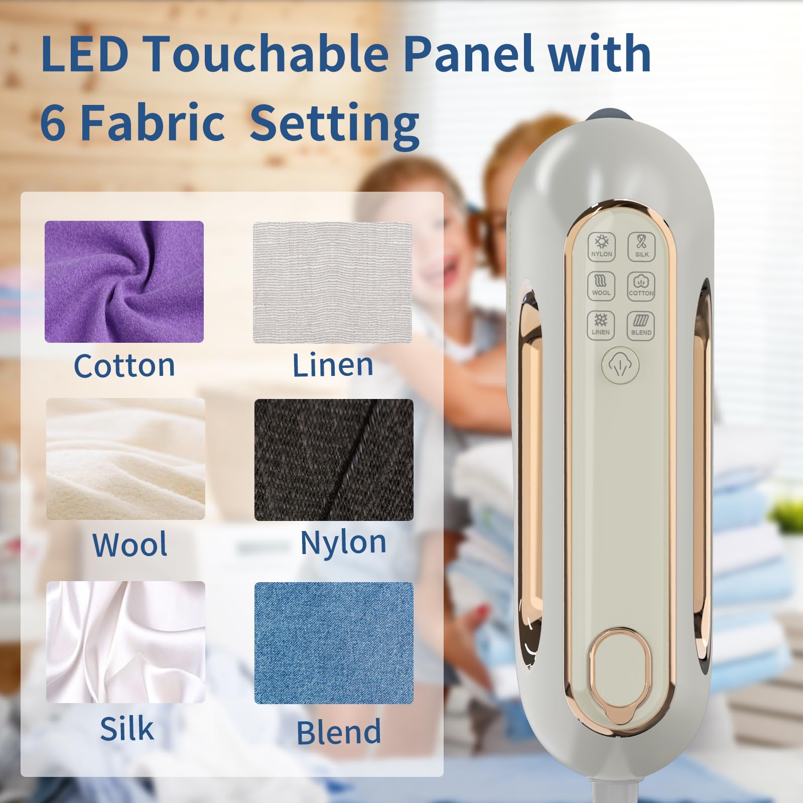 Portable Travel Steamer Iron for Clothes: Mini Handheld Garment Steam Ironing Machine for Clothing - Professional Small Size Hand Held Traveling Fabric Steamers for Wrinkle on Dress Shirt (Gray)