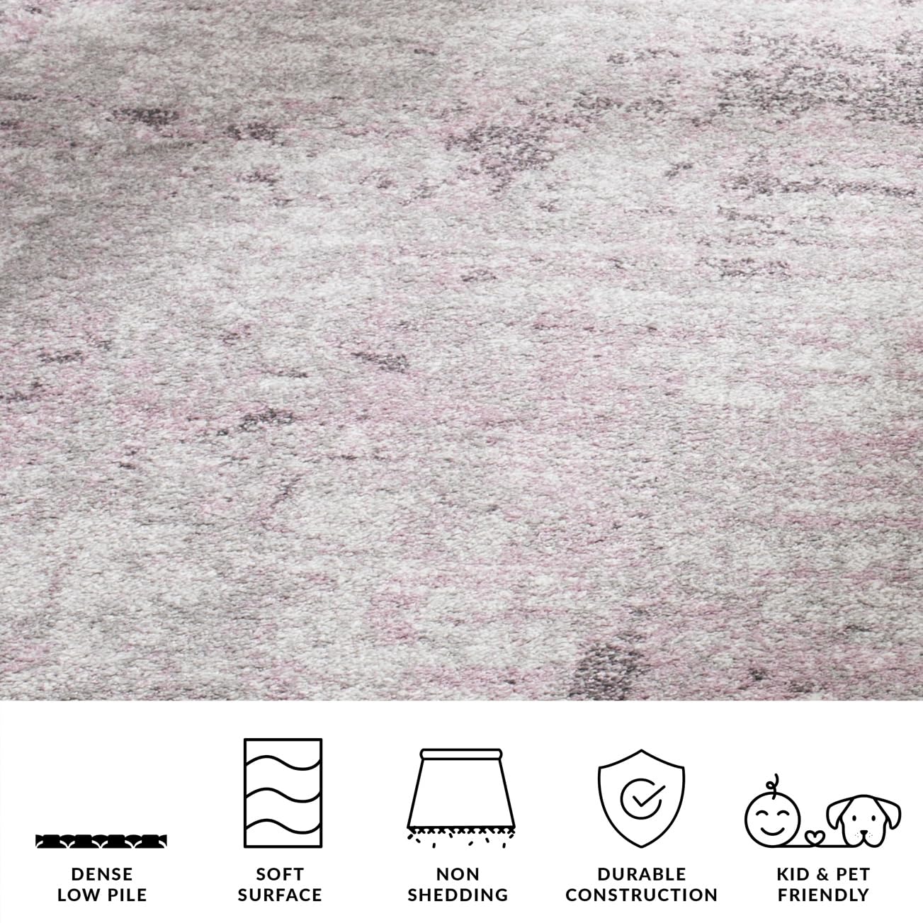 SAFAVIEH Adirondack Collection Accent Rug - 2'6" x 4', Light Grey & Purple, Modern Abstract Design, Non-Shedding & Easy Care, Ideal for High Traffic Areas in Entryway, Living Room, Bedroom (ADR130M)