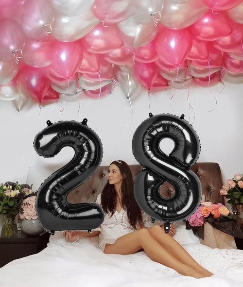 Balloon Number 6 - 40 Inch Black Birthday Balloon for Boys & Girls | Perfect for 6th Birthday Celebrations