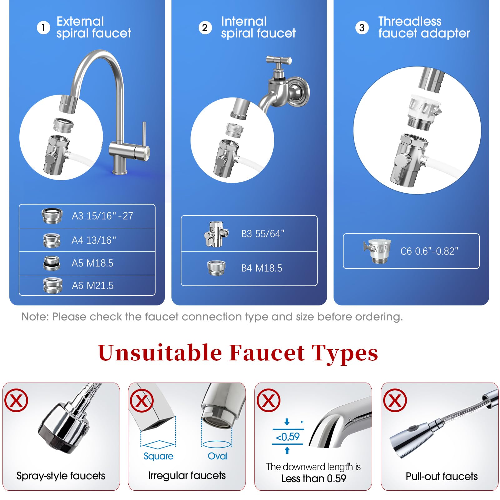 OEMIRY OM-CF04 Countertop Water Filter & OM-CF04 Replacement Filter, Reduces 99.99% Lead, Chlorine, Heavy Metals, Bad Taste & Odor (2 Filters Included)