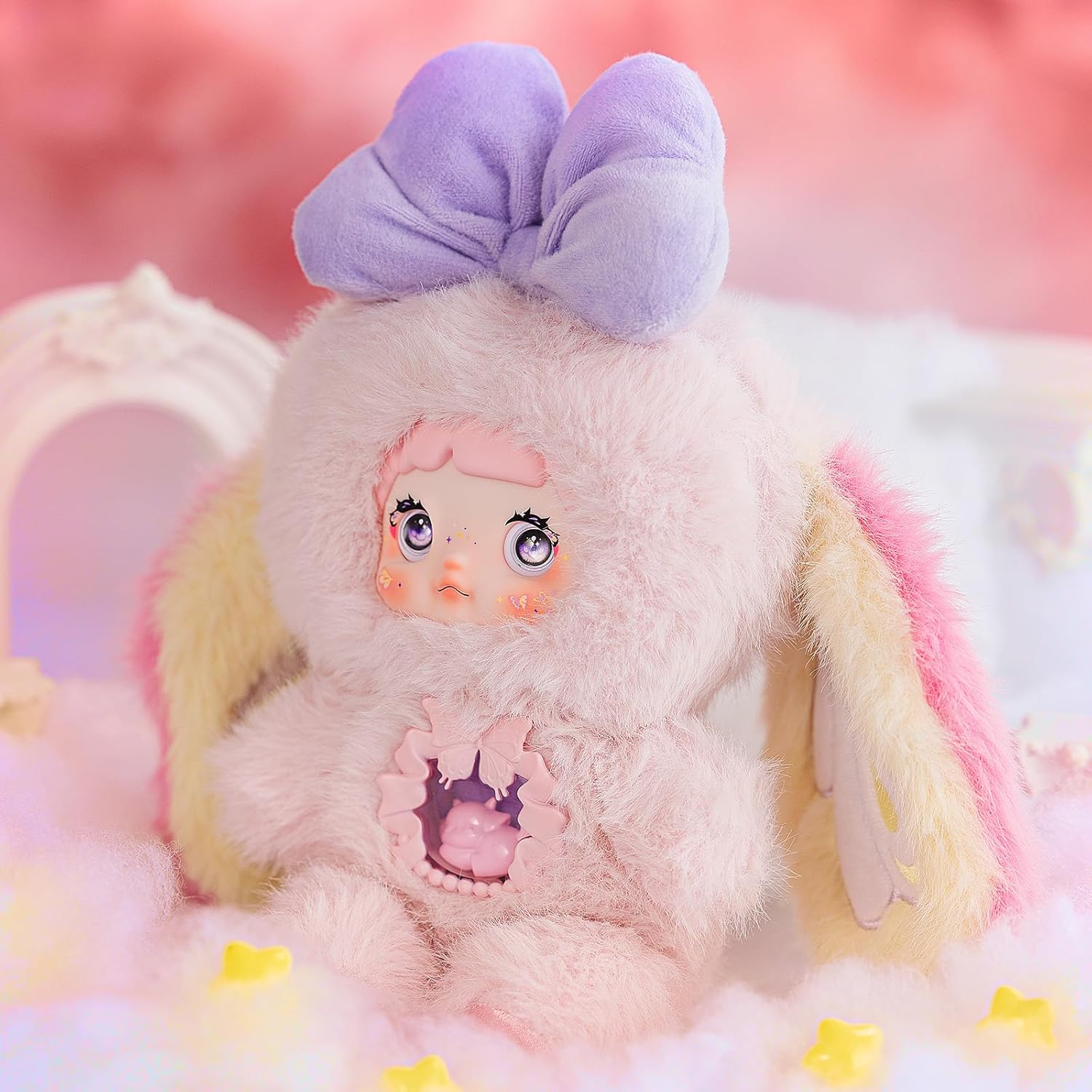POP JOY Nommi Plush Blind Box - Adorable Mystery Stuffed Toys with 3 Expressions for Kids 3+