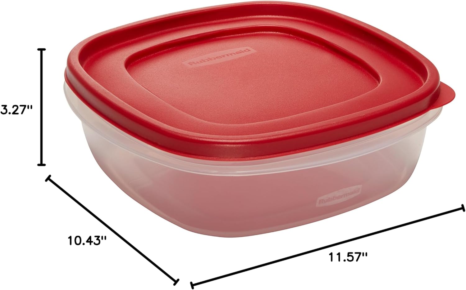 Rubbermaid Easy Find Lids - 9 Cup Food Storage Container in Racer Red | Durable & Convenient