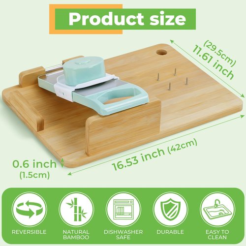 Adaptive One Handed Cutting Board, Handicap Kitchen Tools with Steel Spikes, Adaptive Equipment for Elderly, Stroke Patient, One-handed Person, Disabled and Amputees