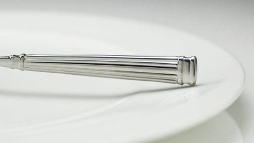 Fortessa Doria 18/10 Stainless Steel Flatware Bouillon Spoon, Set of 12