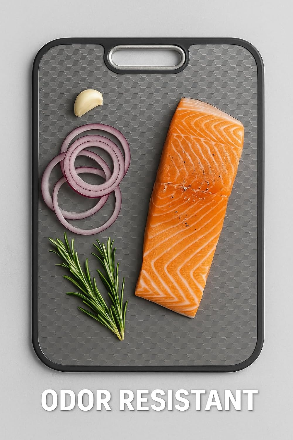 Titanium Cutting Board - Double-Sided Food Grade Design | Scratch Resistant & Dishwasher Safe, Large Size