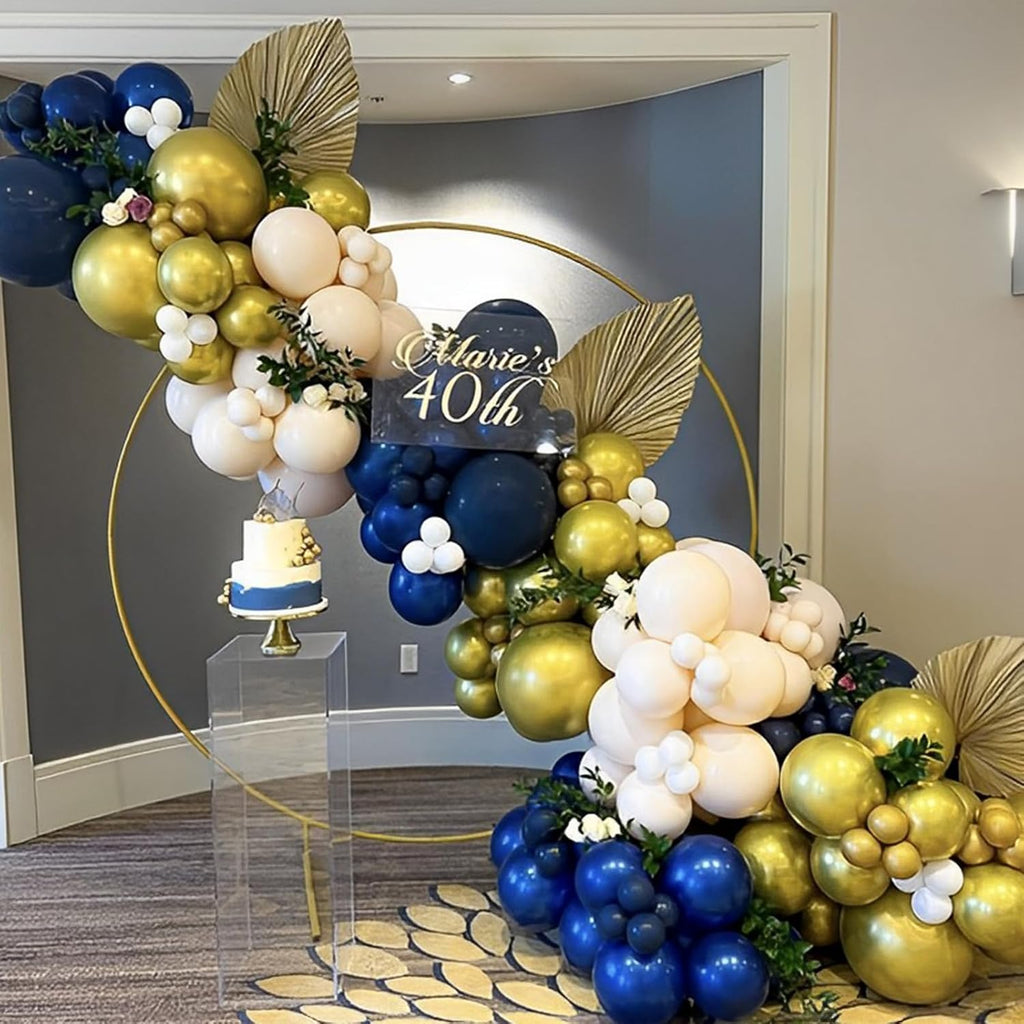 Voircoloria Navy Blue Balloons - 110pcs 12-Inch Dark Blue Latex for Graduation, Weddings & Parties