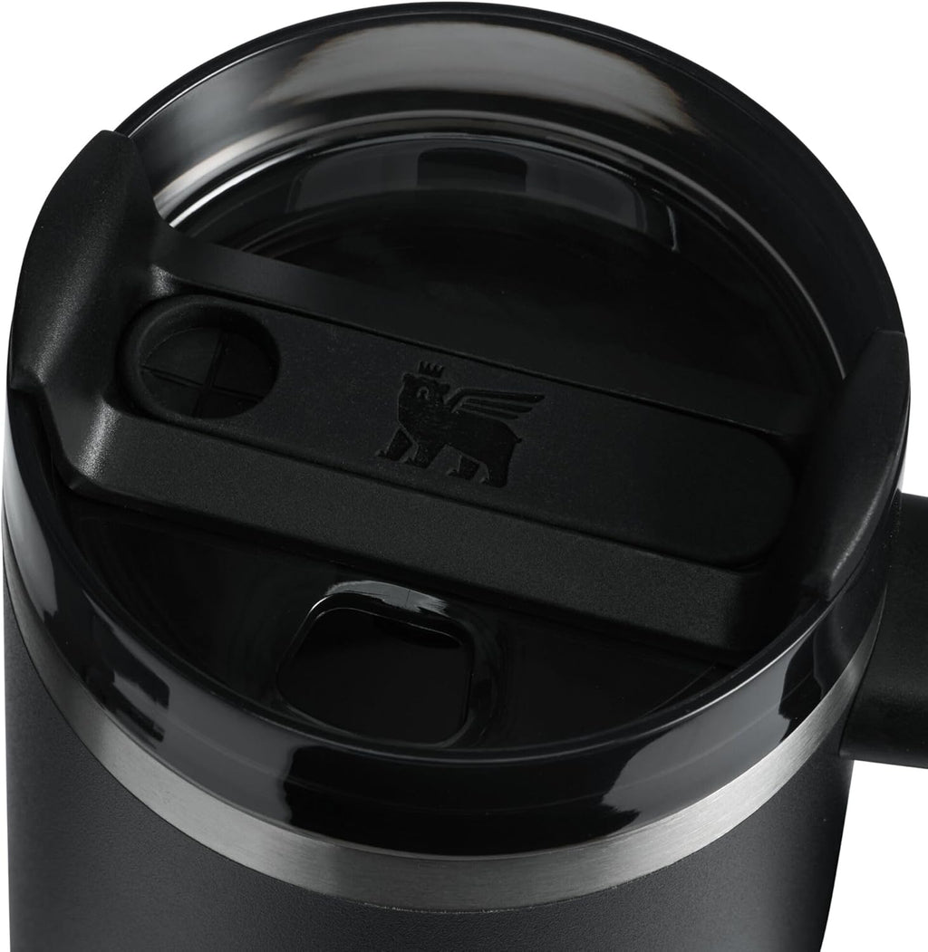 STANLEY Quencher H2.0 Tumbler - Insulated Stainless Steel with Handle & Straw | 14 oz | Black 2.0