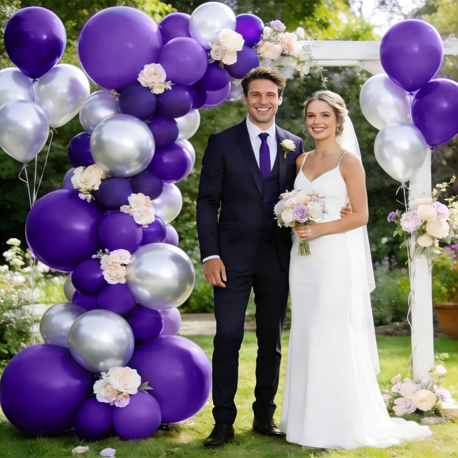 Purple Latex Balloons - 12 Inch | 110pcs for Birthday Party, Baby Shower & Wedding Celebrations