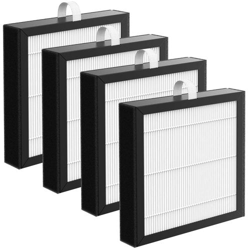 4 Pack DH02 H13 HEPA Replacement Filter Compatible with Tenergy Sorbi DH02 2 in 1 Dehumidifier(1000ML)/Air Purifier, Afloia AQ8 Q8/ Honati/Hysure Q7 Air Purifier
