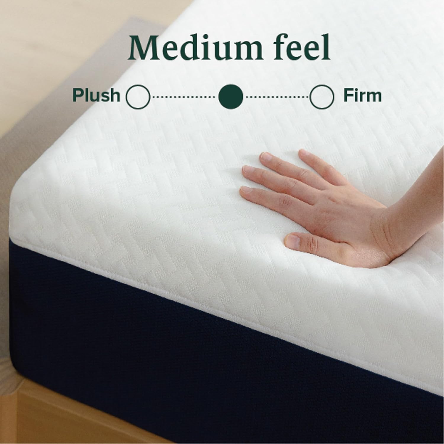 ZINUS 10 Inch Full Hybrid Mattress - Cooling Comfort, Medium Firm, Fiberglass Free, Motion Isolation