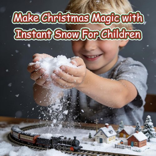Fake Snow | 12oz Instant Snow Powder by [Brand Name] - Creates 5 Gallons of Realistic Holiday Decor