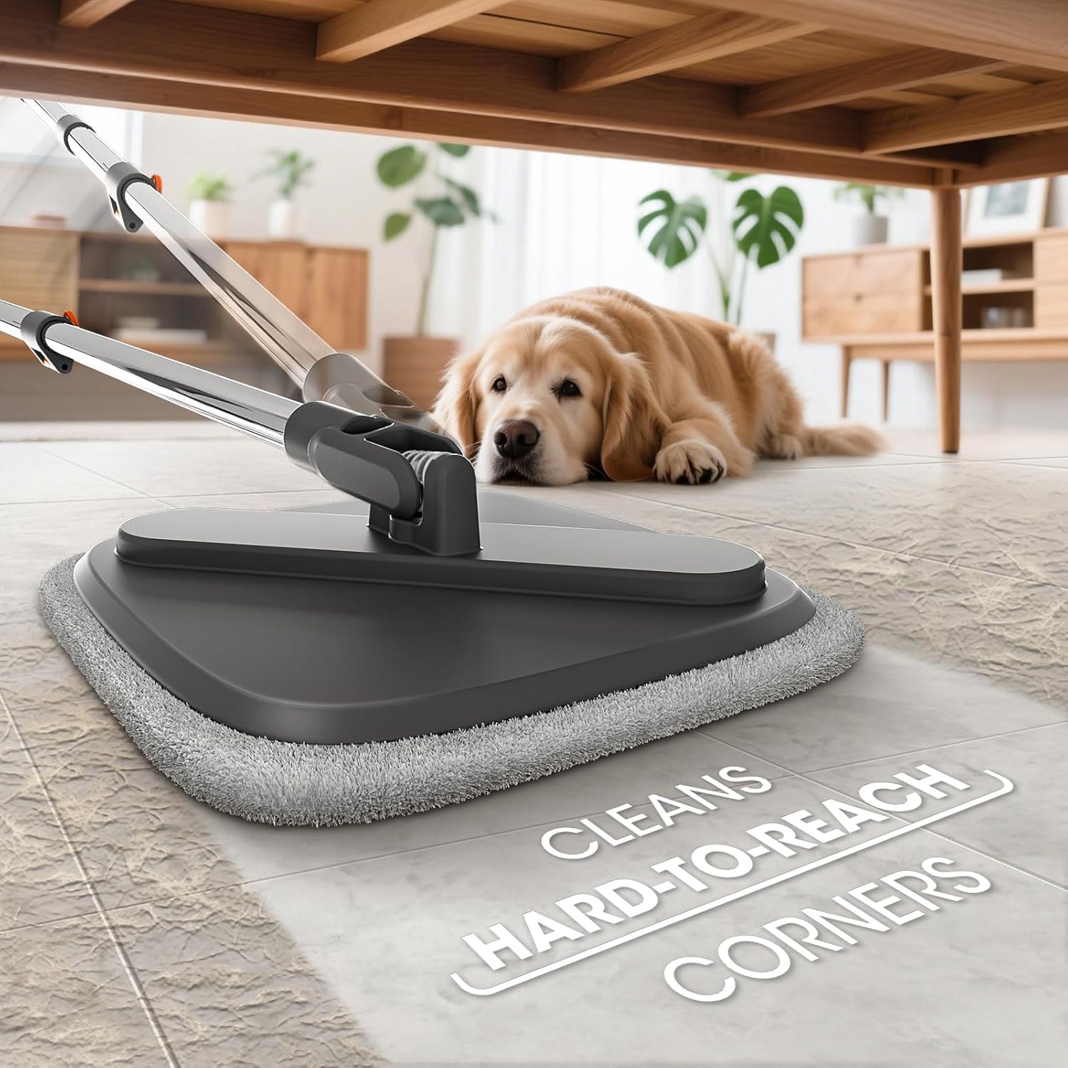 Skiennix Spin Mop and Bucket Set - Deep-Cleaning System with Separate Dirty Water | Versatile for Floors & Walls