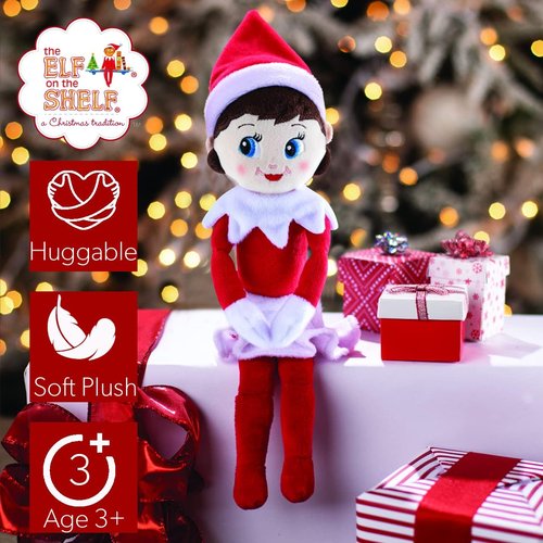 Elf on the Shelf Plushee Pals Snuggler - 12" Adorable Girl Plush Toy for Cuddly Fun