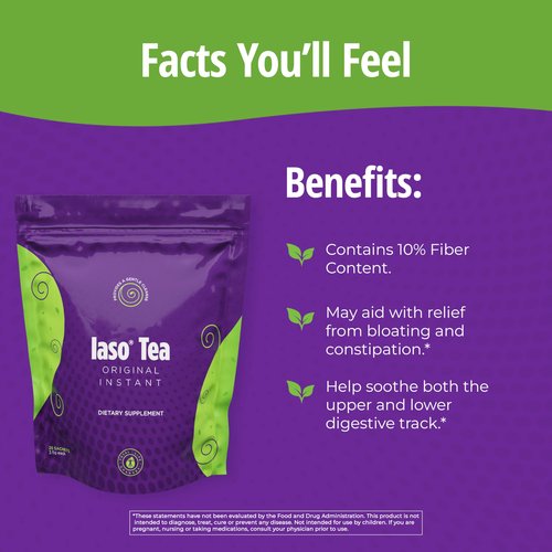 Iaso Instant Tea (Original) - Convenient Cleansing Tea for a Balanced Lifestyle, Gentle & Refreshing, 25 Sachets, Pack of 2