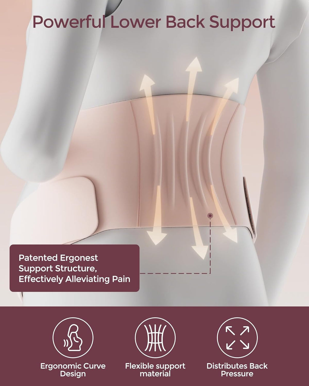 Momcozy Pregnancy Belly Band - CozySupport Ergonomic Maternity Belt for Back & Abdomen Relief