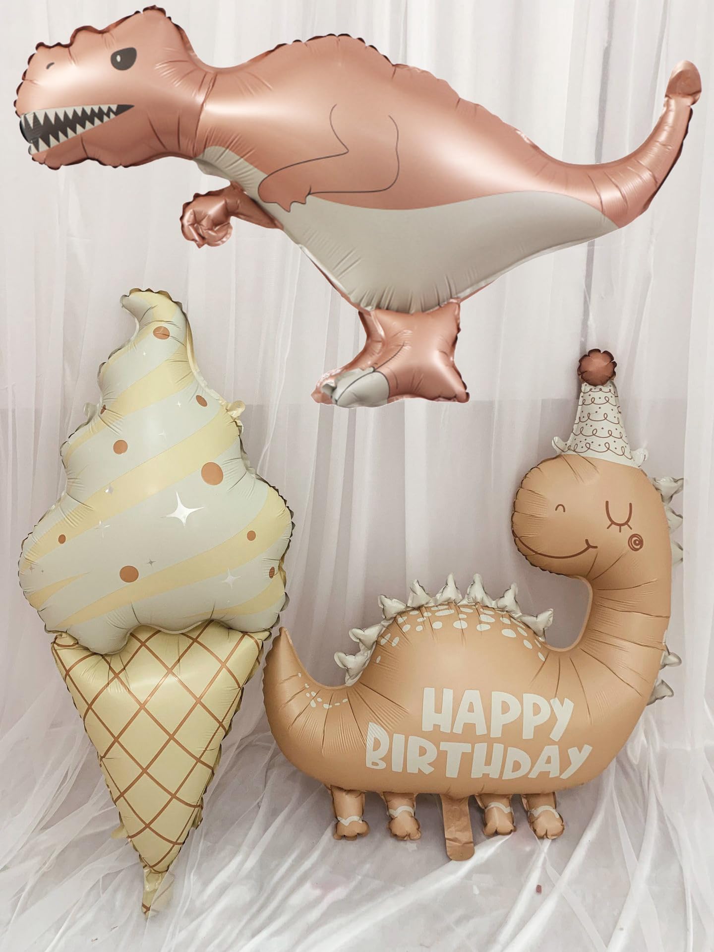 Giant 3D Dinosaur Balloons Self Standing Cute Dinosaur Balloons Birthday Party Decorations Supplies