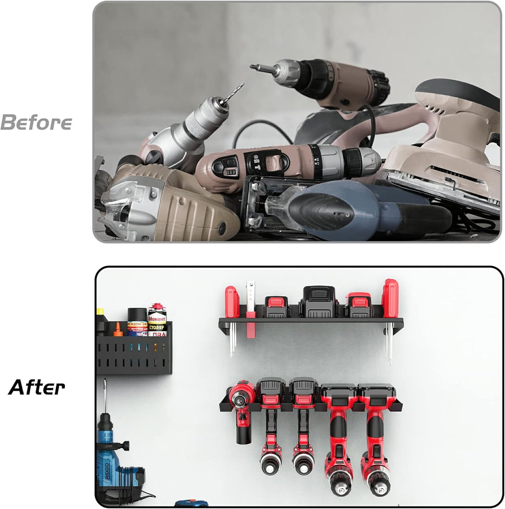 Ultrawall Power Tool Organizer - Heavy-Duty Wall Mount Drill Holder & Cordless Tool Storage Rack