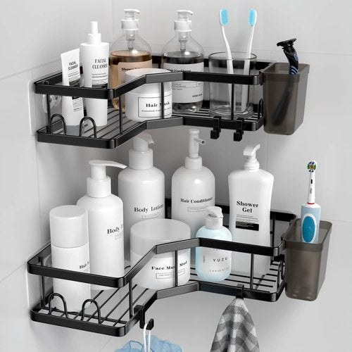 AKTECKE Shower Caddy - Durable Adhesive Strip Replacement (4-Pack) for Easy Organization