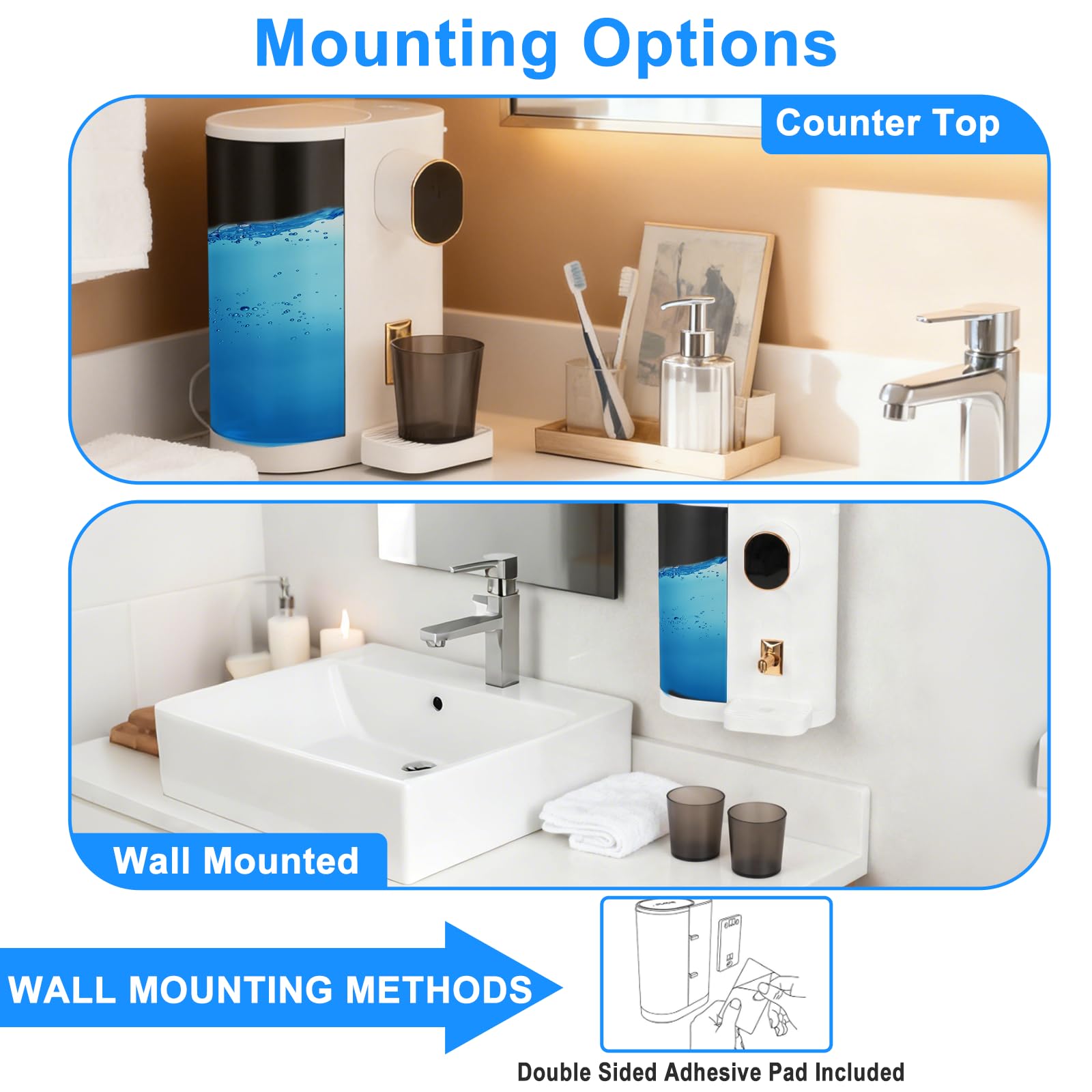 Automatic Mouthwash Dispenser for Bathroom (20.3 oz)