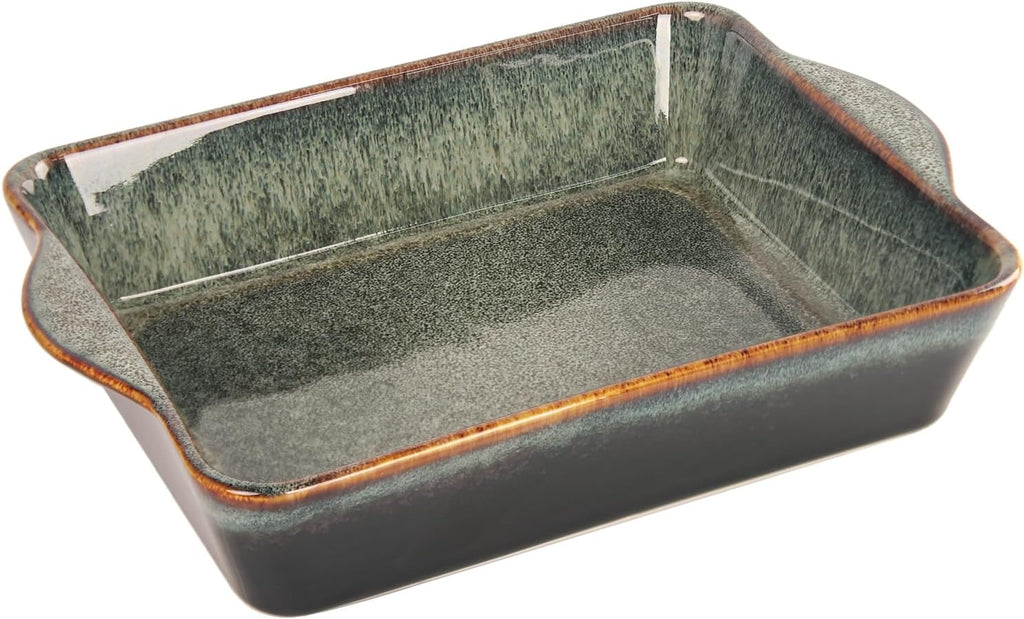 Regine Switzerland Ceramic Casserole Baking Dish - 2 Quart Oven Safe Lasagna Pan | Durable 10 x 8 Inch Bakeware