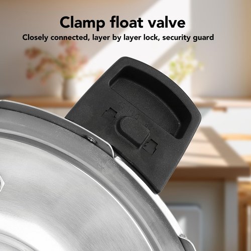 Fdit Stainless Steel Pressure Cooker Efficient Cooking Multifunctional Design Rapid Heat Conduction Dual Purpose Electric Gas Stoves (22CM), Fditfa6ko7zi3v-11